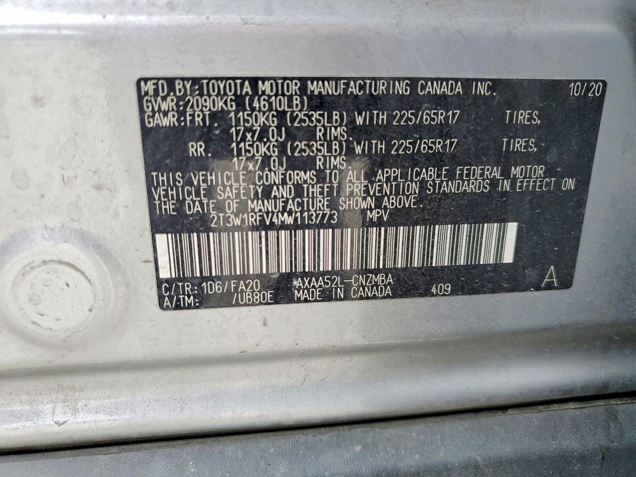 2021 TOYOTA RAV4