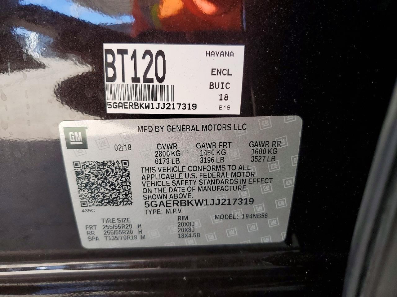 2018 BUICK ENCLAVE