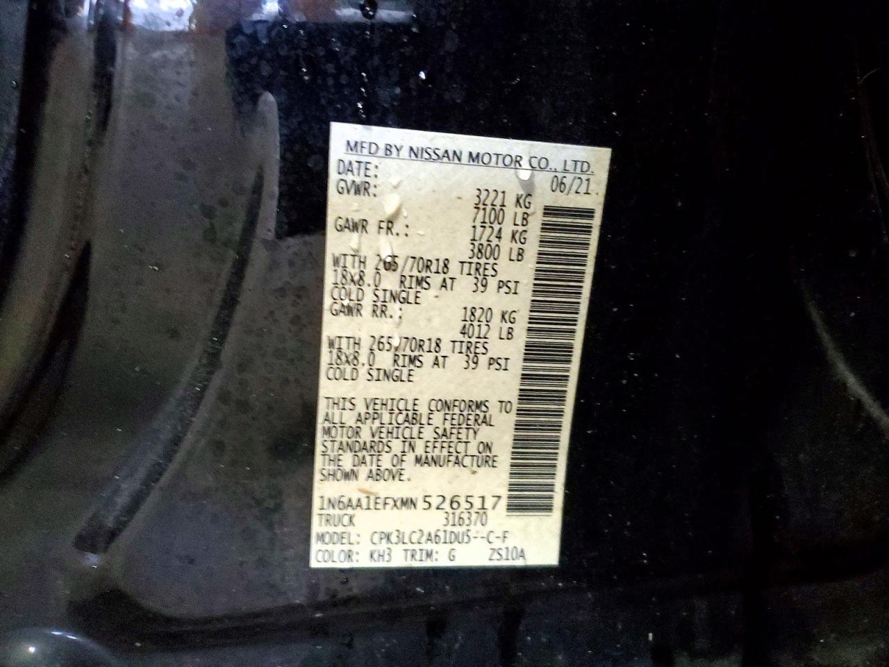2021 NISSAN TITAN