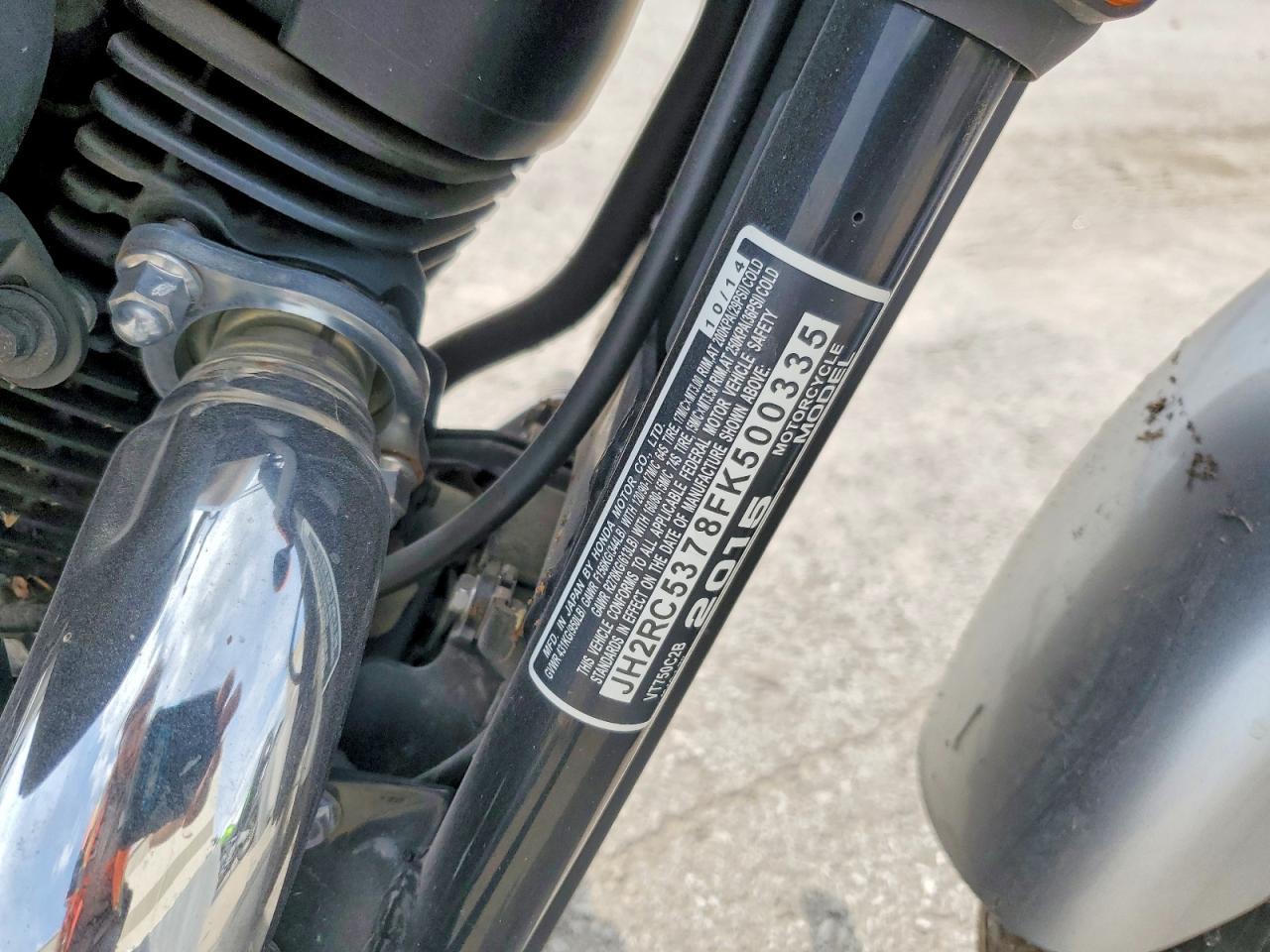 2015 HONDA VT CYCLE