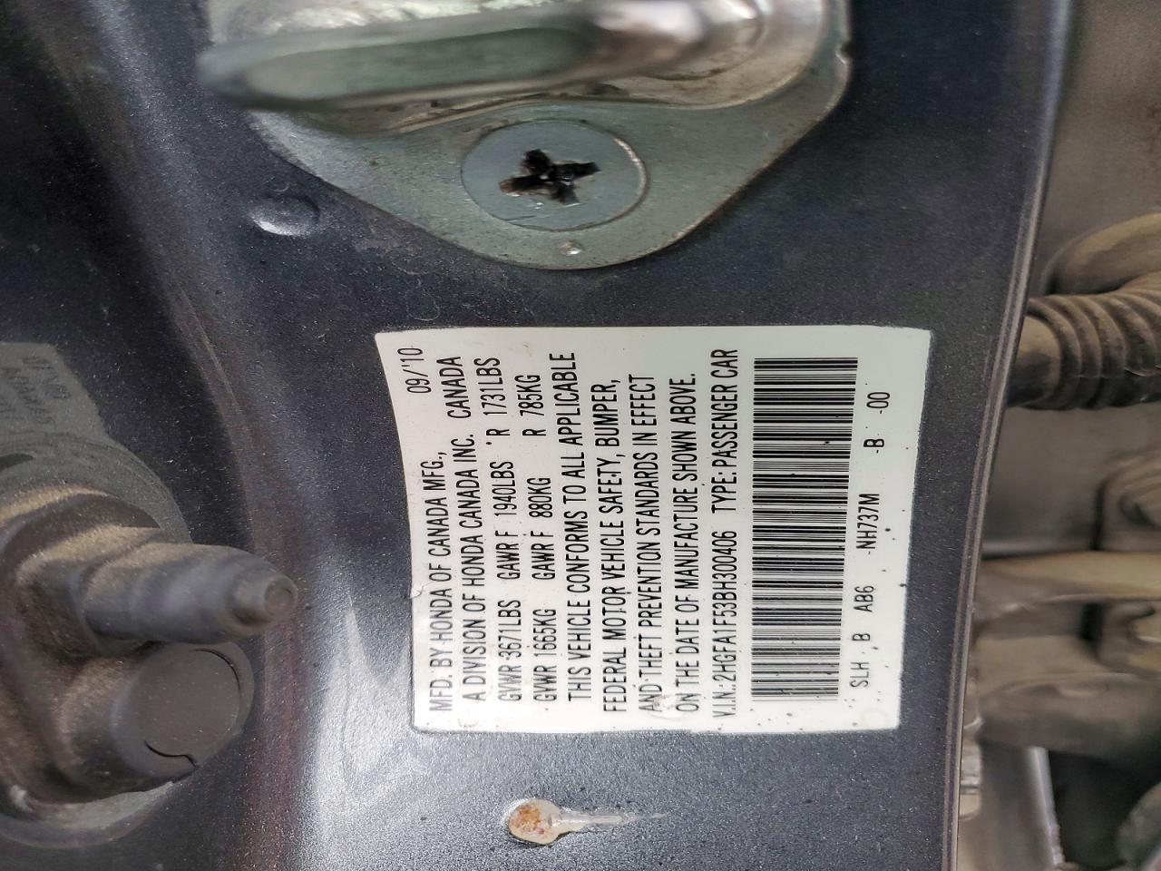 2011 HONDA CIVIC
