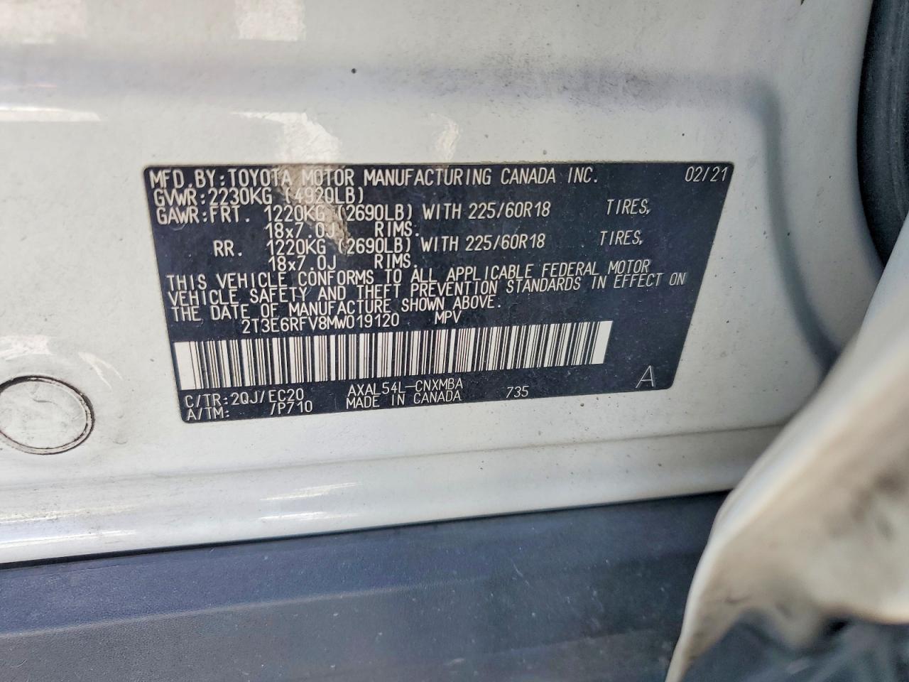 2021 TOYOTA RAV4
