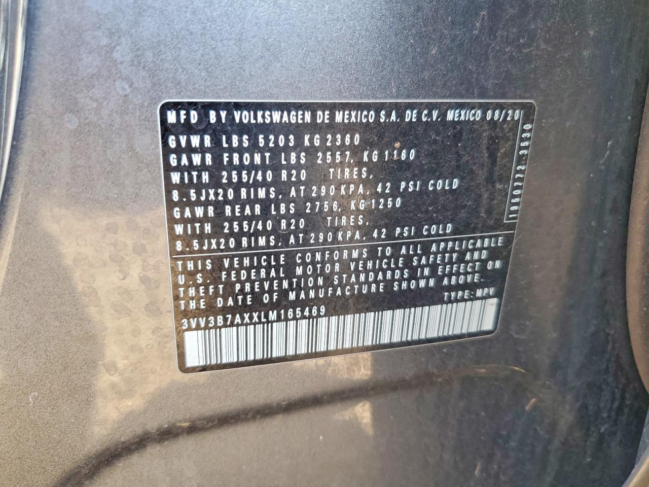 2020 VOLKSWAGEN TIGUAN