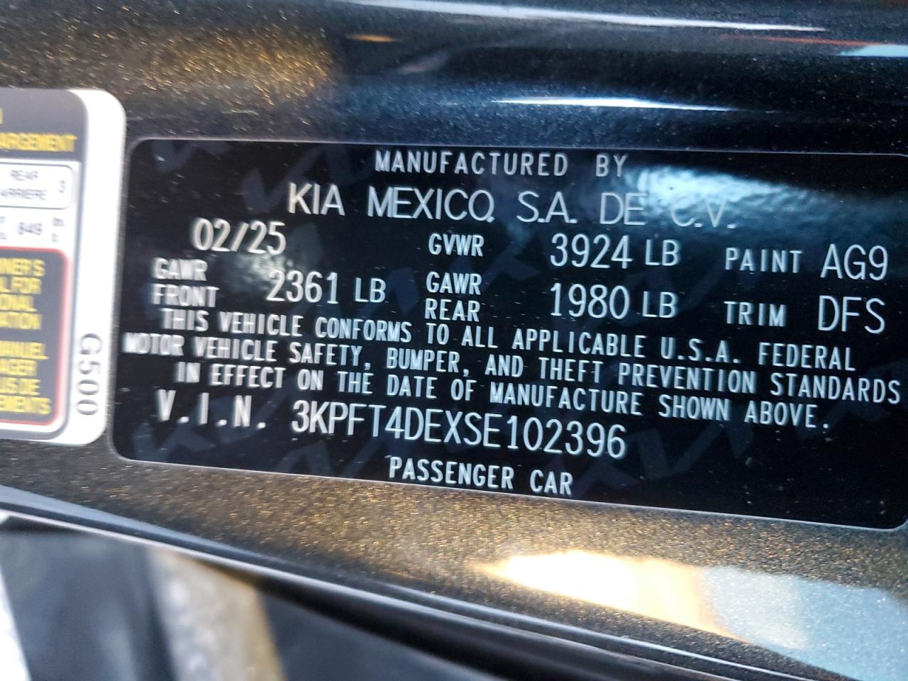 2025 KIA ALL OTHER