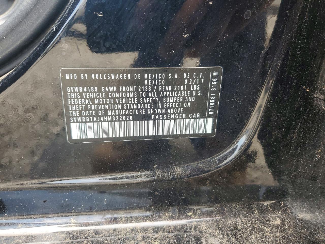 2017 VOLKSWAGEN JETTA