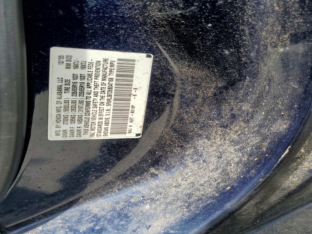 2006 HONDA ODYSSEY
