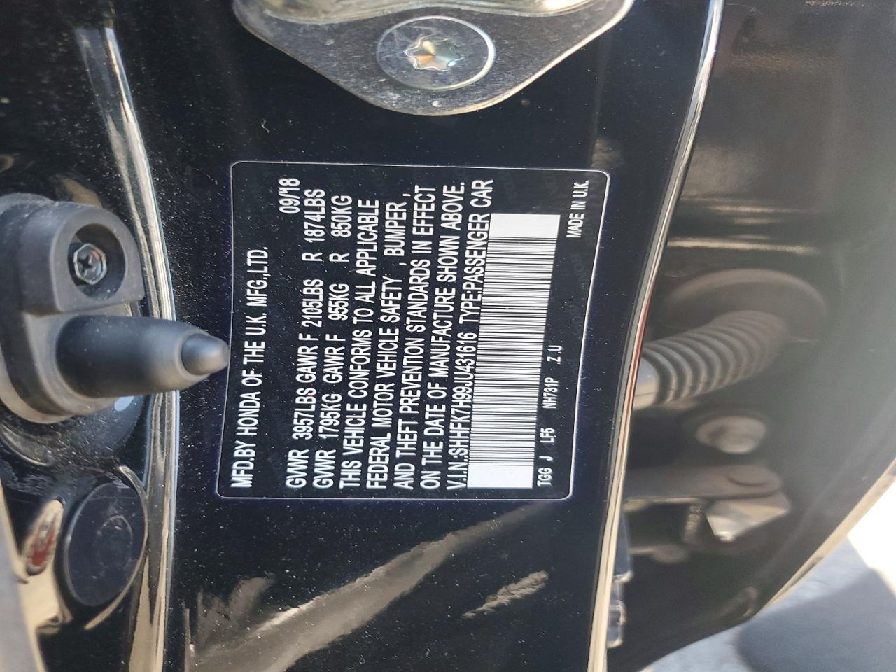 2018 HONDA CIVIC