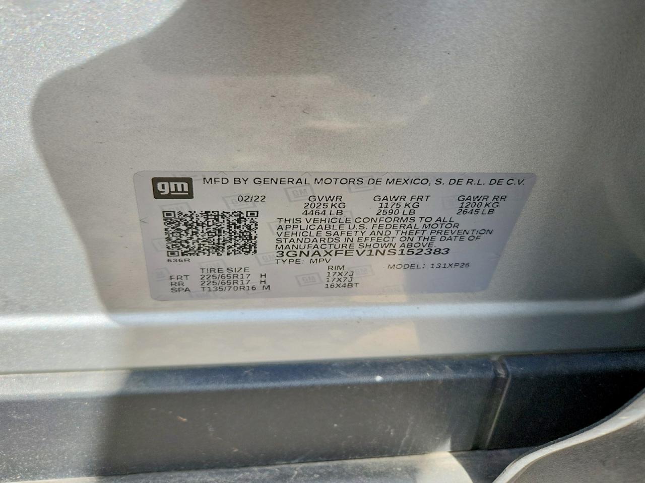2022 CHEVROLET EQUINOX