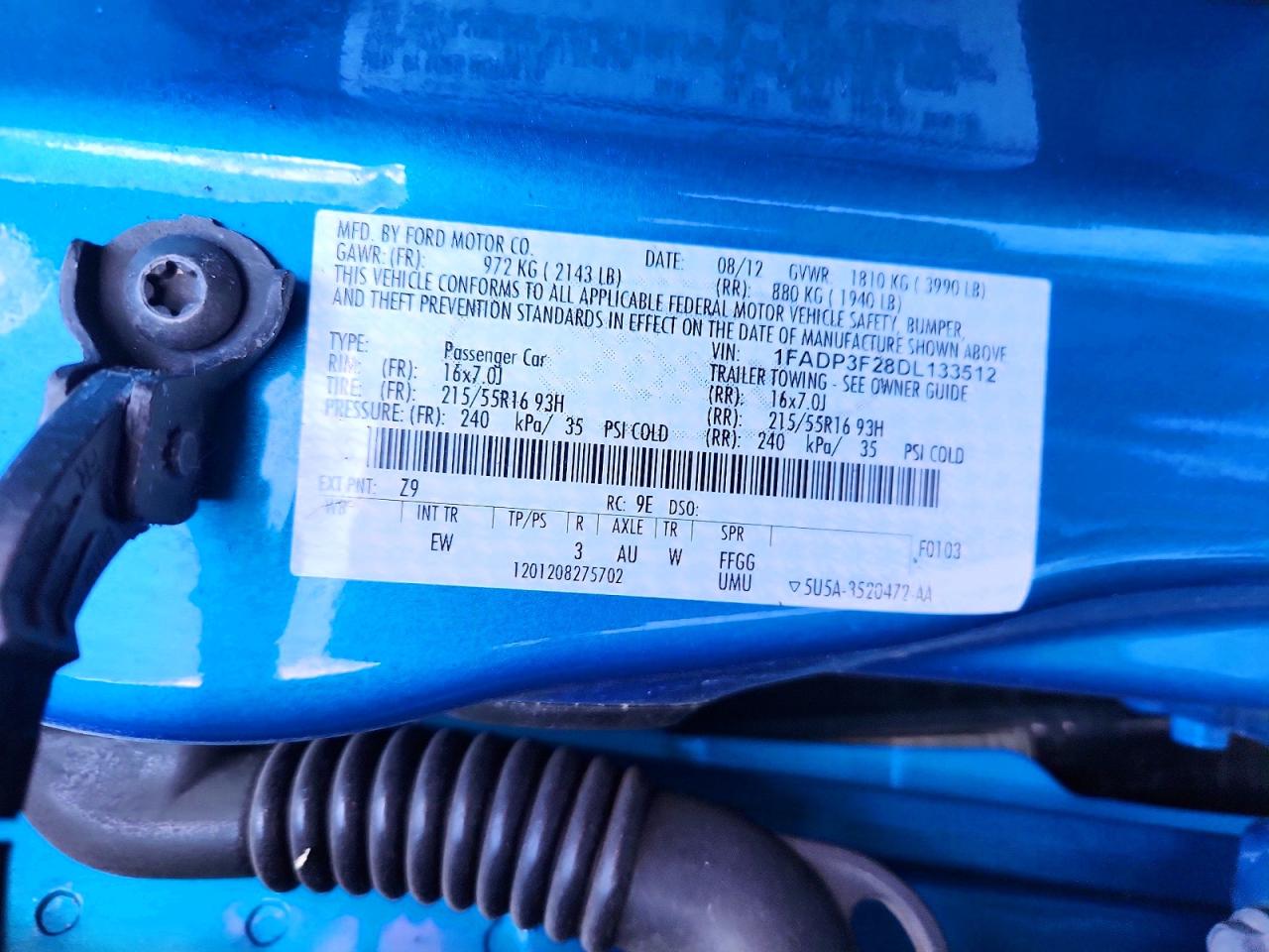 2013 FORD FOCUS