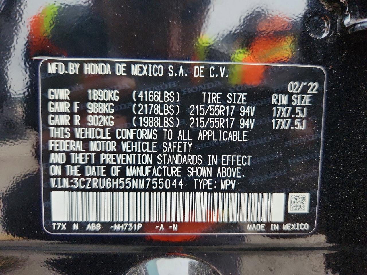 2022 HONDA HR-V