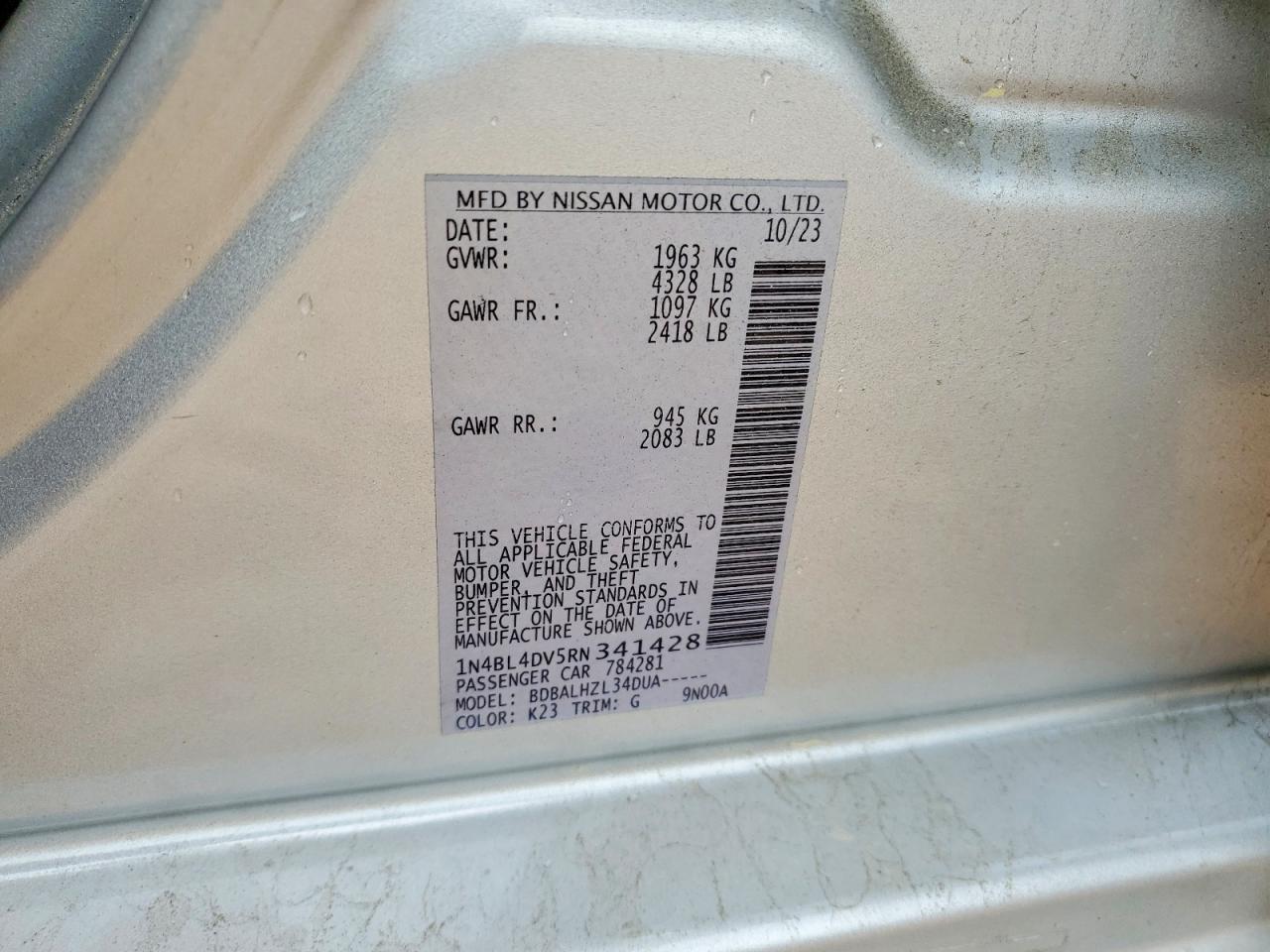 2024 NISSAN ALTIMA