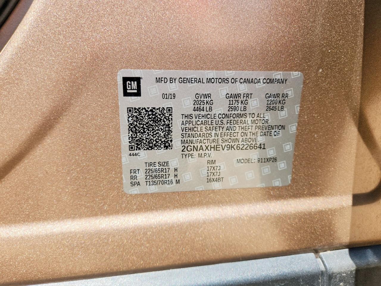 2019 CHEVROLET EQUINOX