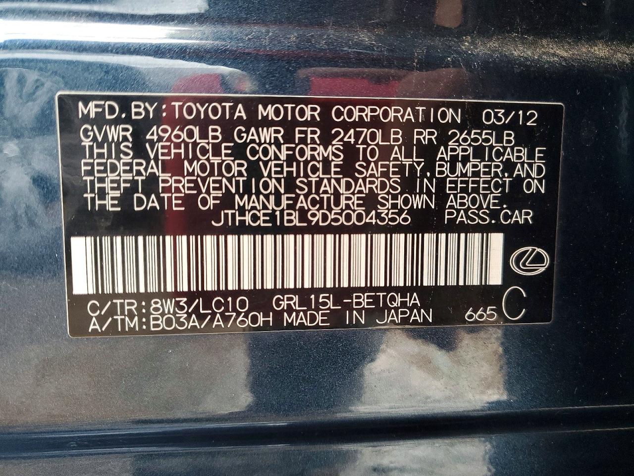 2013 LEXUS GS350