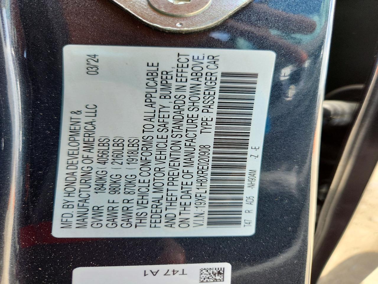 2024 HONDA CIVIC