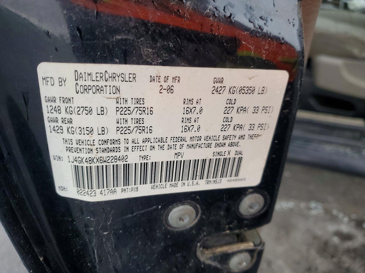 2006 JEEP LIBERTY