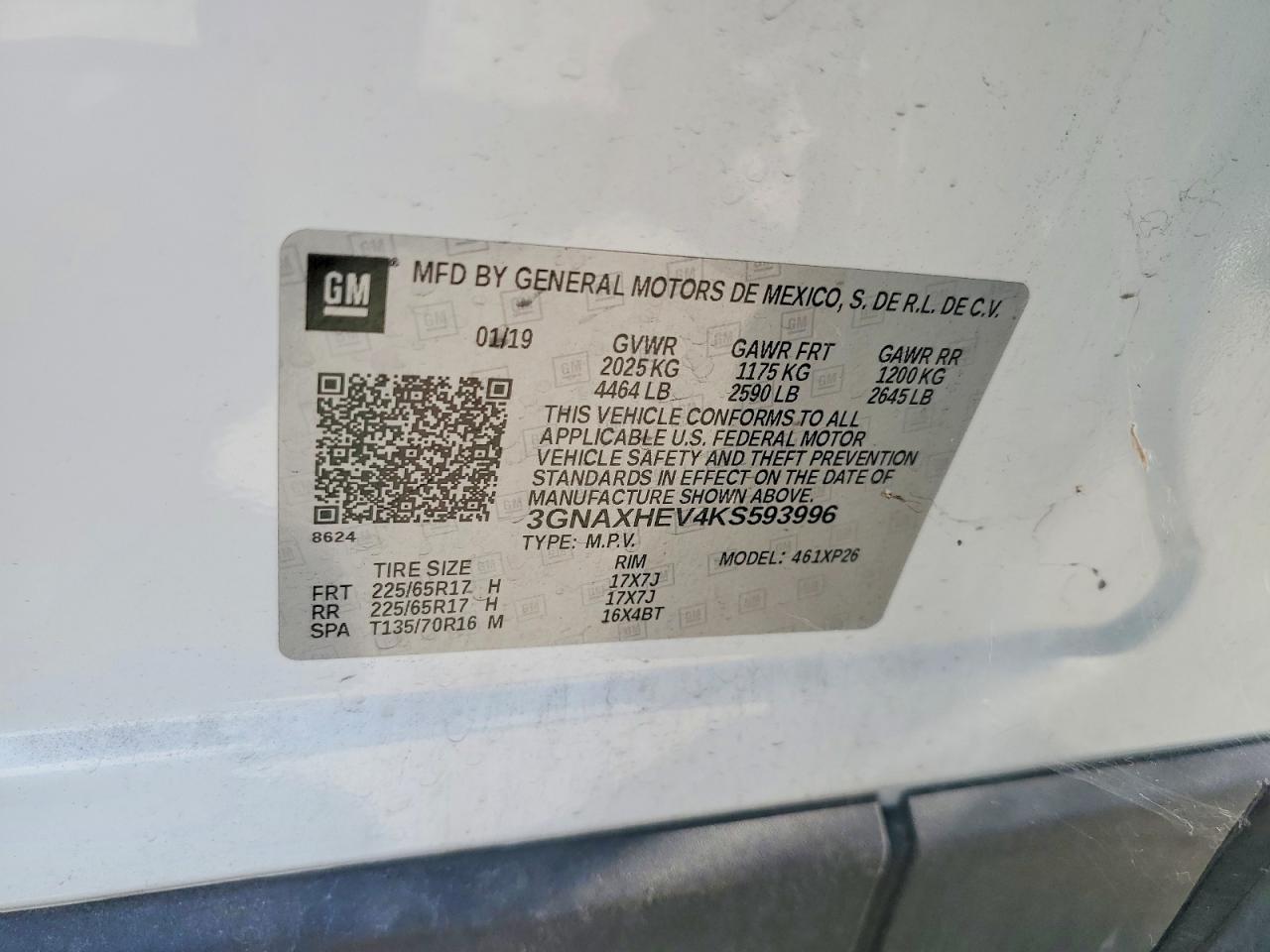 2019 CHEVROLET EQUINOX