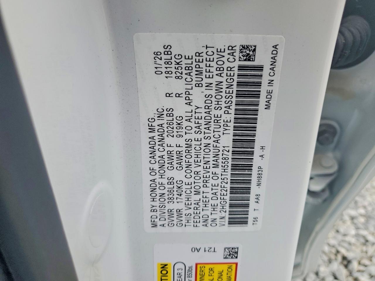 2026 HONDA CIVIC