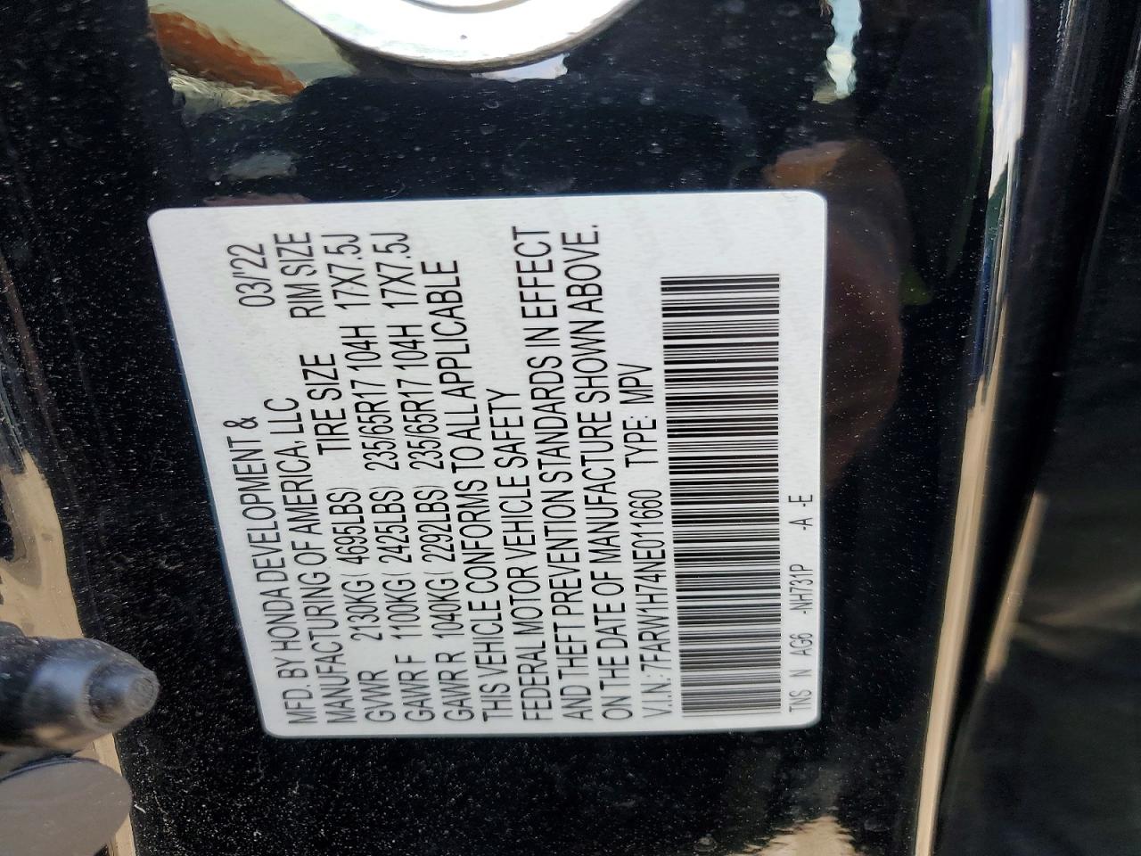 2022 HONDA CRV