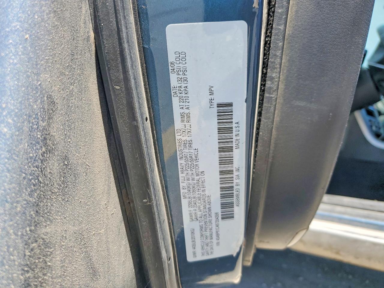 2006 SUBARU LEGACY