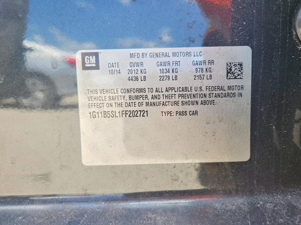 2015 CHEVROLET MALIBU