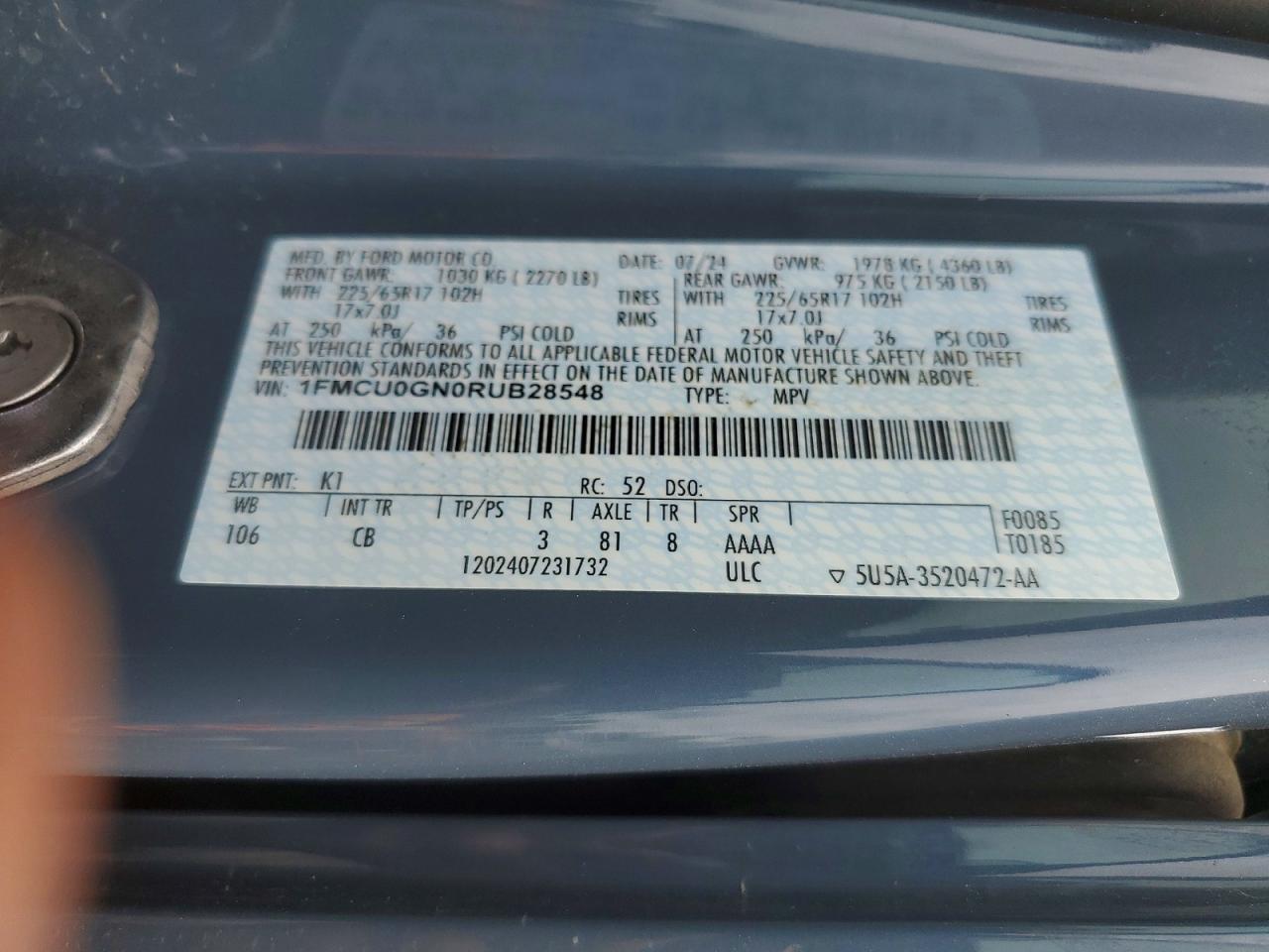 2024 FORD ESCAPE