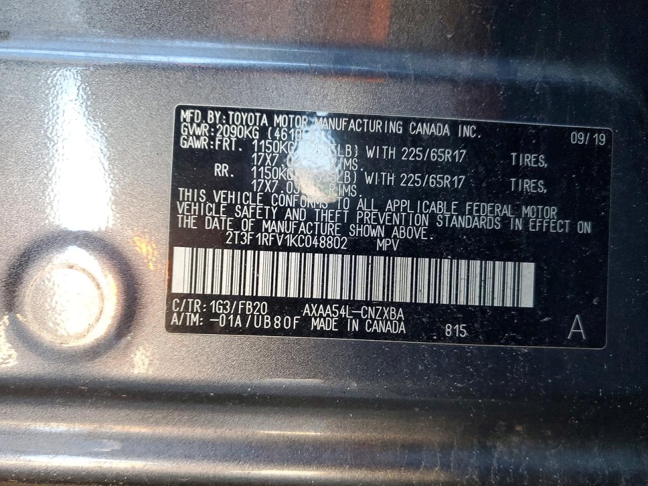 2019 TOYOTA RAV4