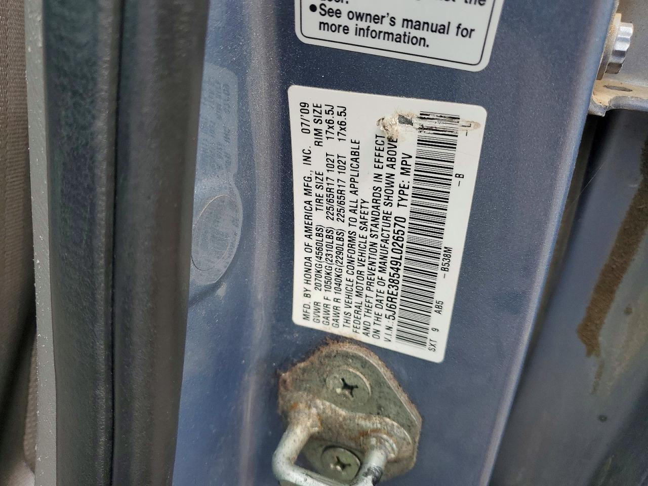 2009 HONDA CRV
