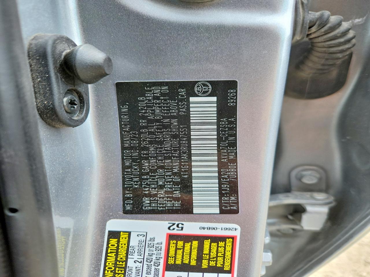 2024 TOYOTA CAMRY