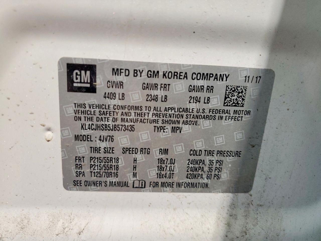 2018 BUICK ENCORE