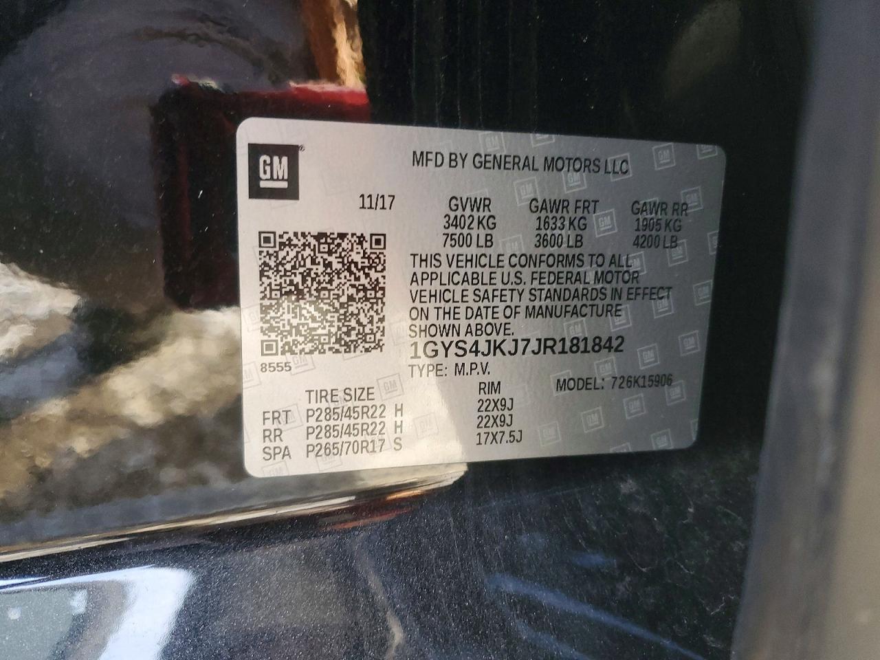 2018 CADILLAC ESCALADE
