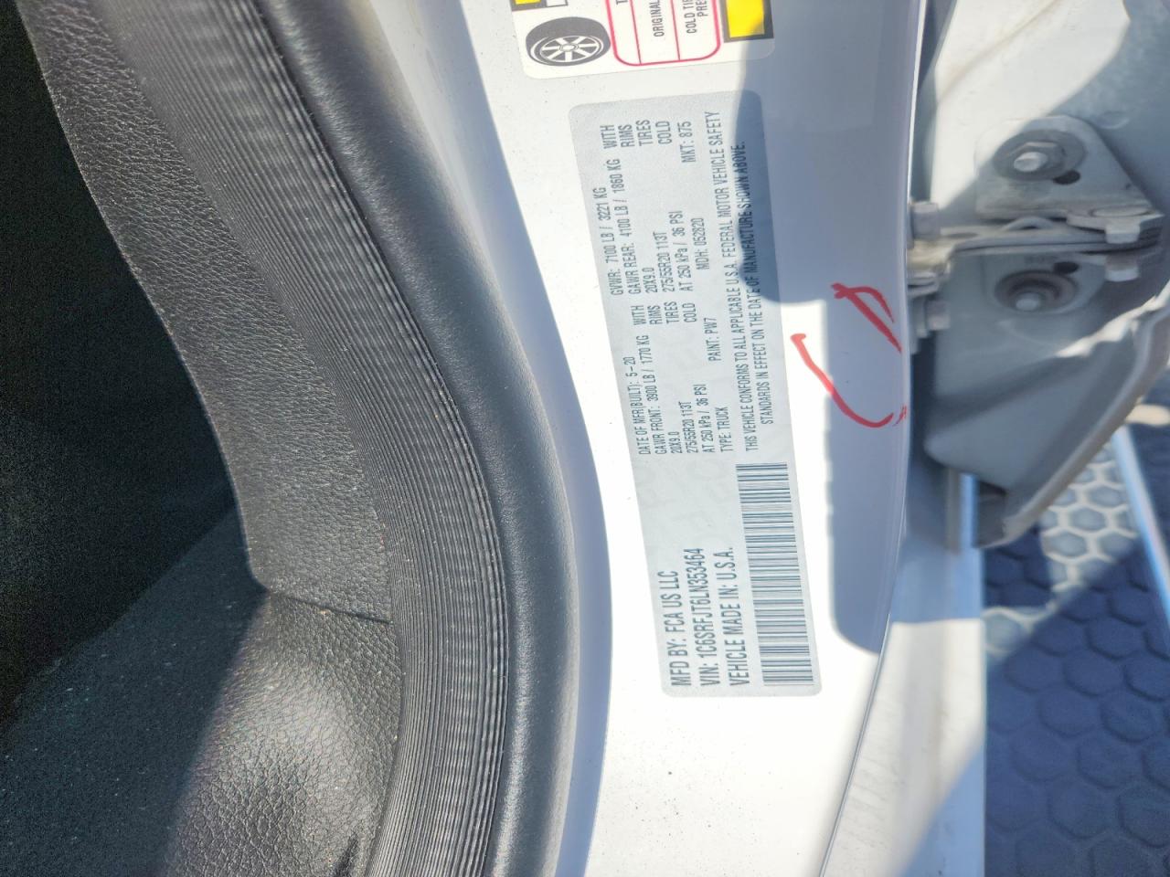 2020 RAM 1500