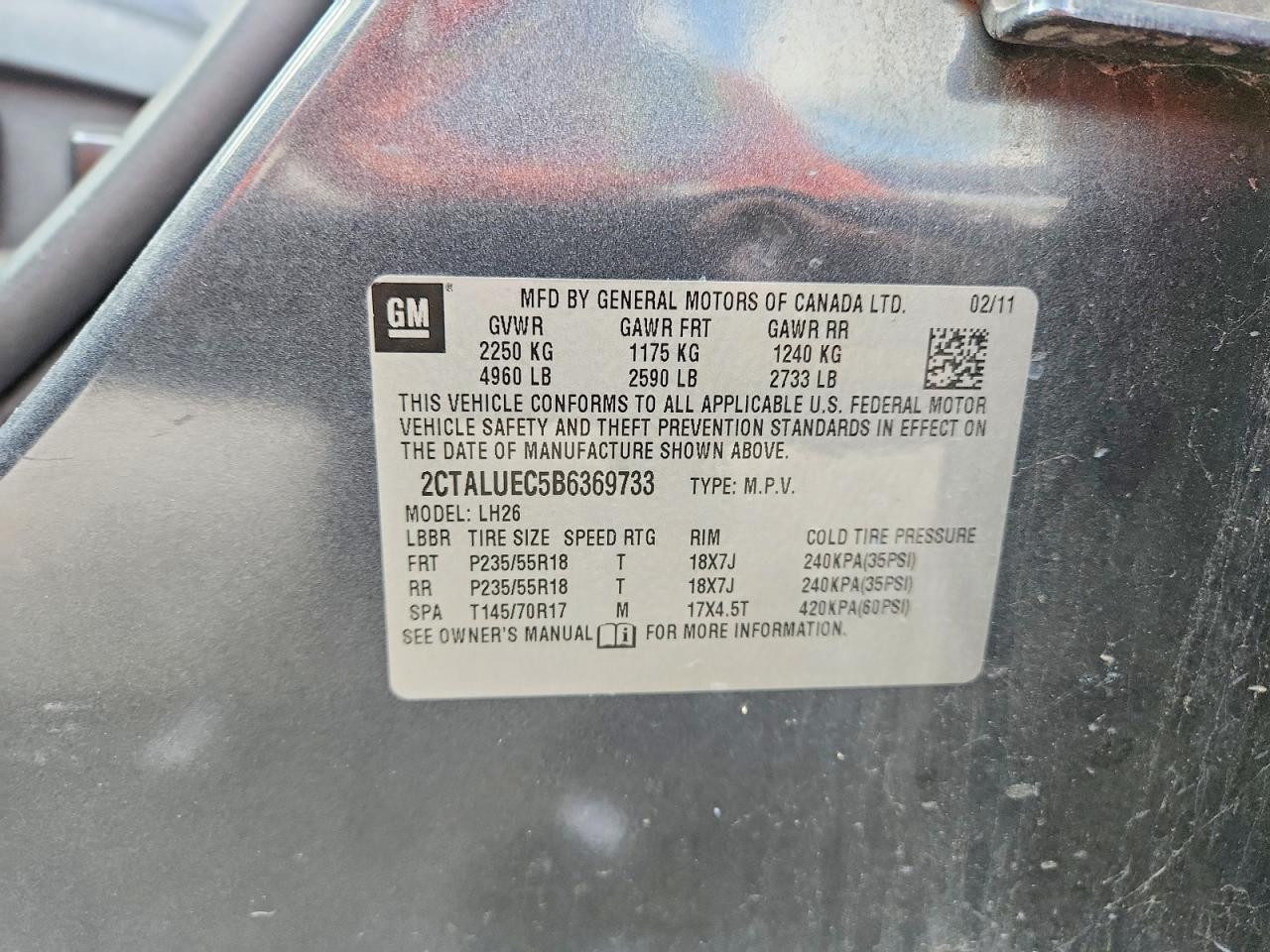2011 GMC TERRAIN
