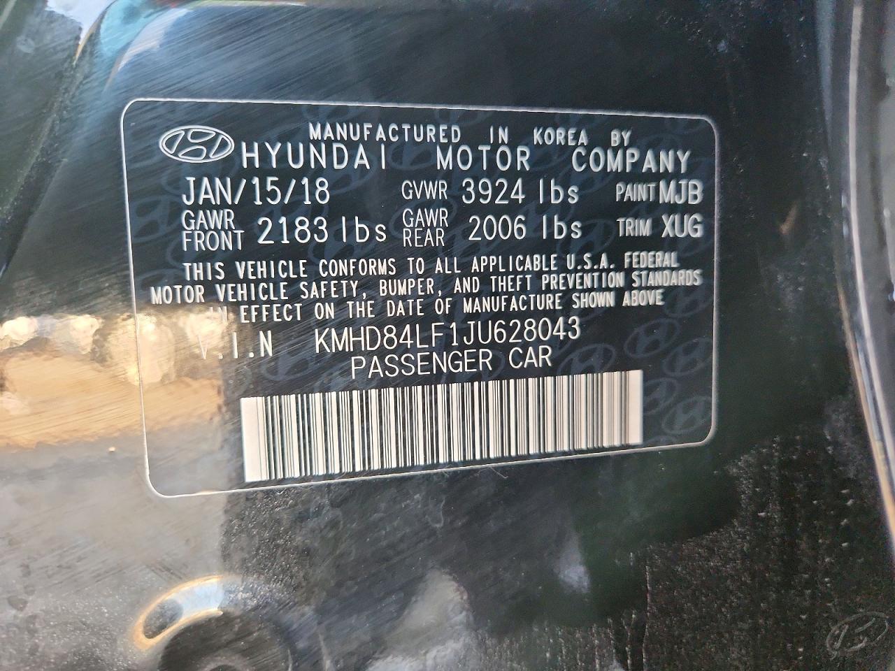 2018 HYUNDAI ELANTRA
