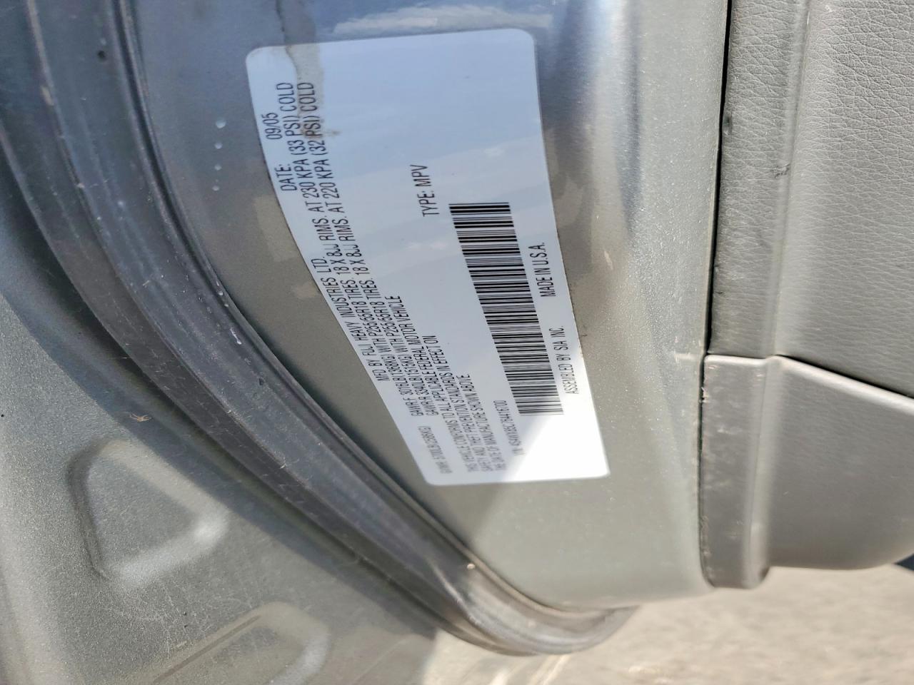 2006 SUBARU TRIBECA