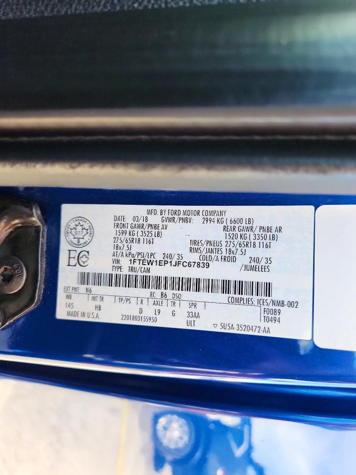 2018 FORD F150