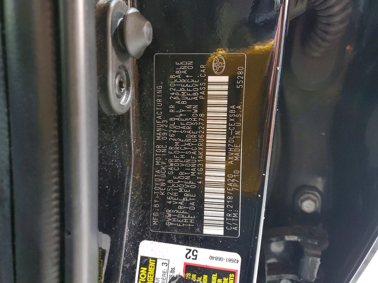 2024 TOYOTA CAMRY SOLA