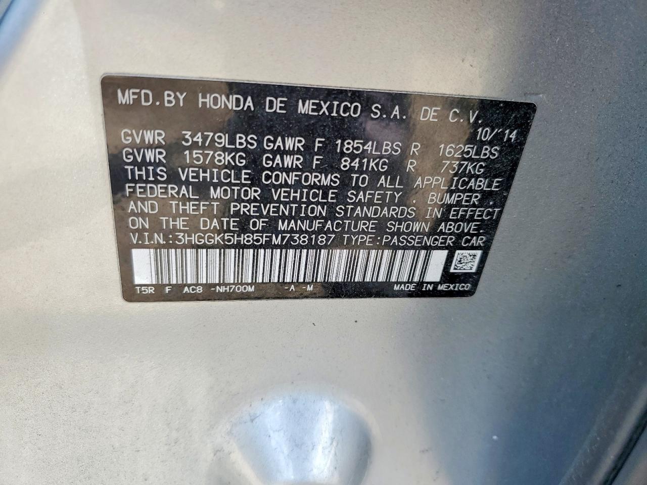 2015 HONDA FIT