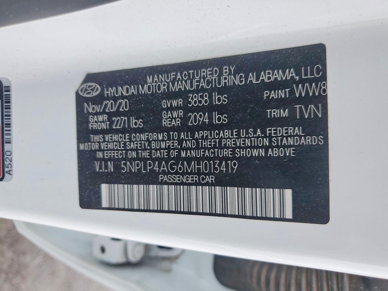 2021 HYUNDAI ELANTRA