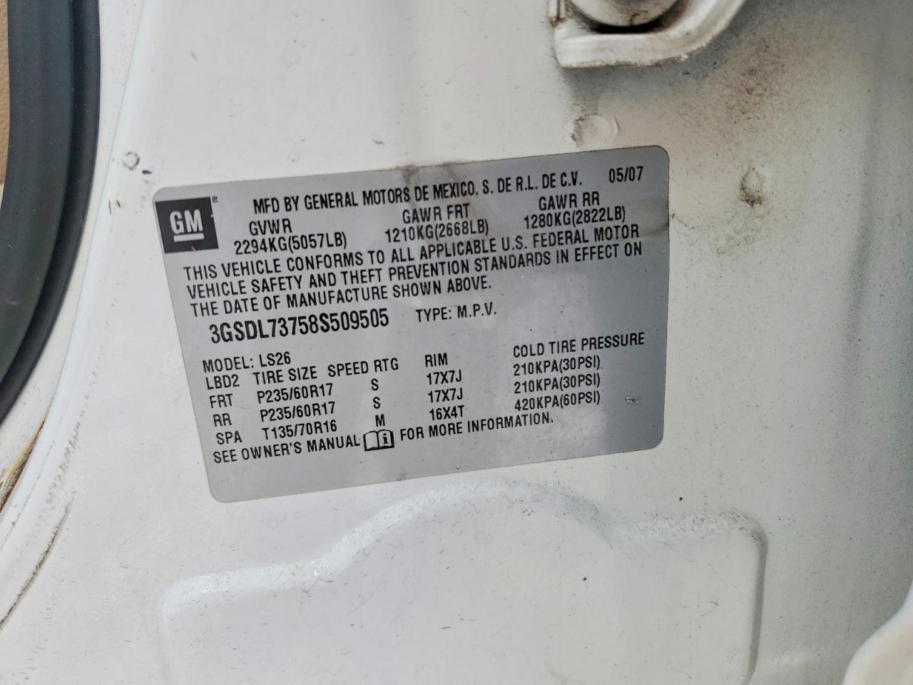 2008 SATURN VUE