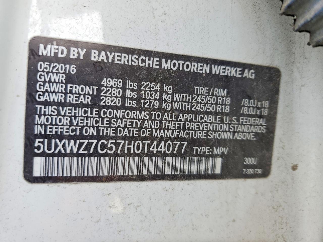 2017 BMW X3