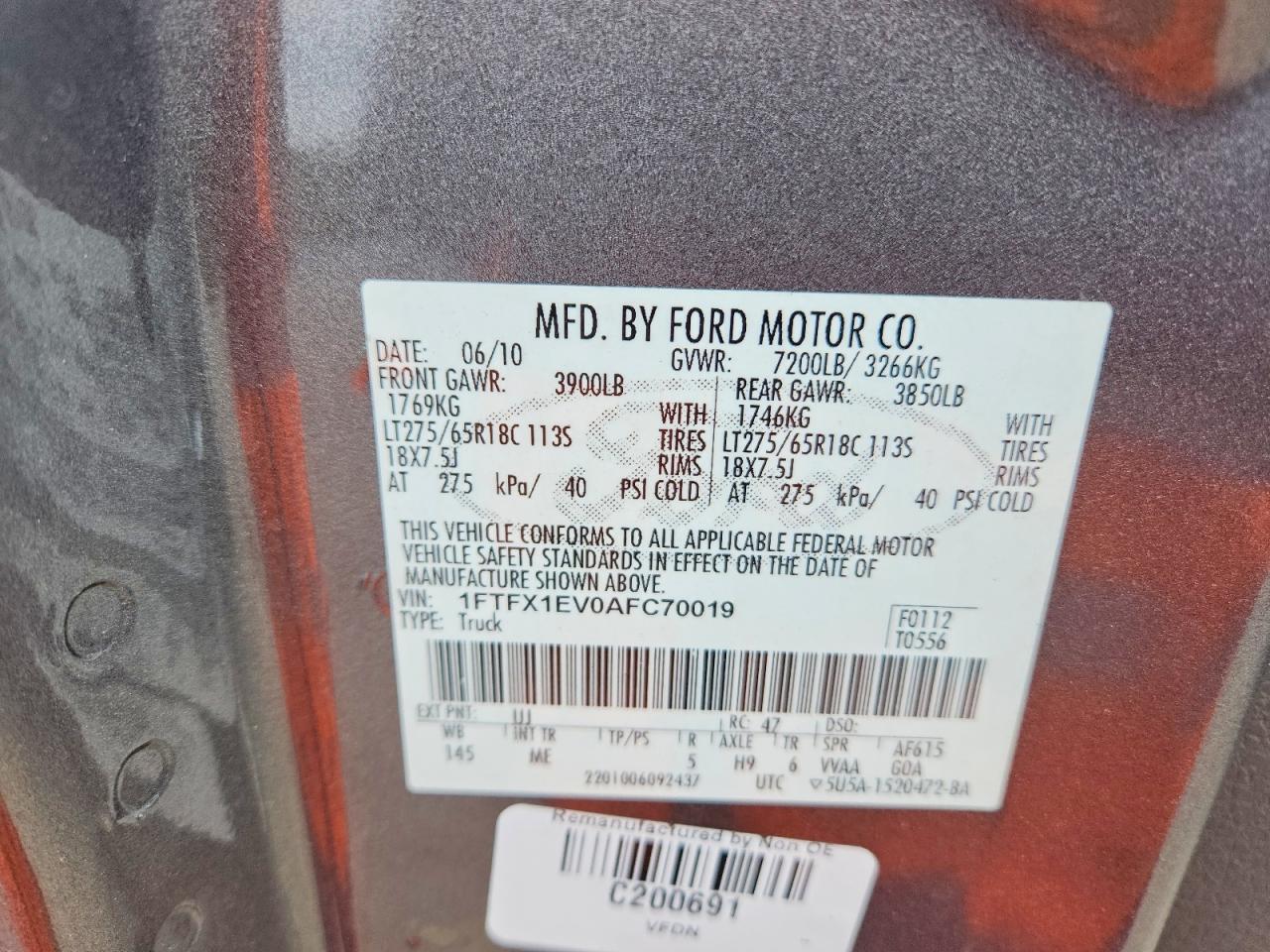 2010 FORD F-150