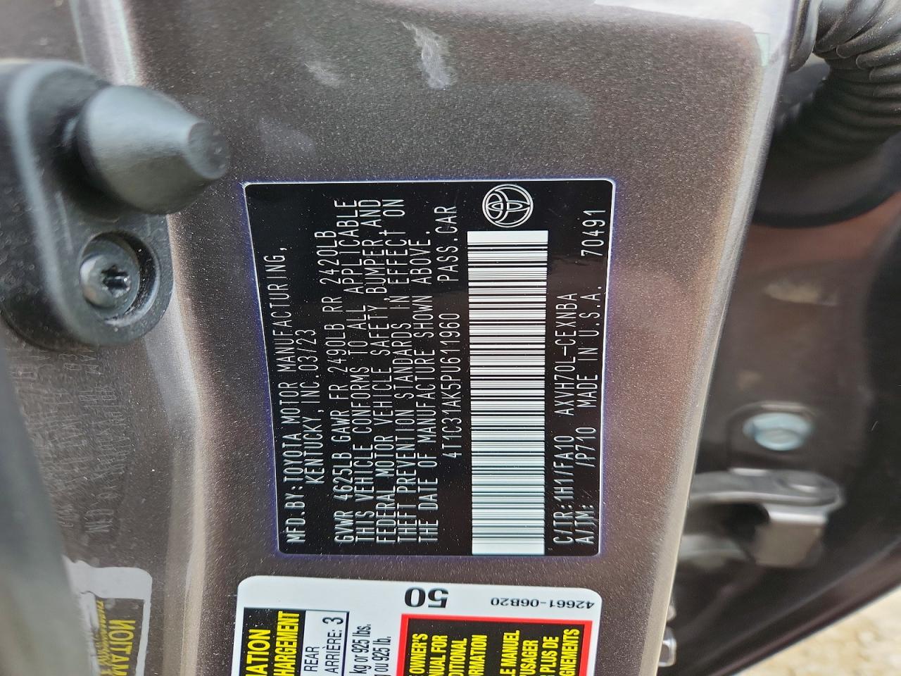 2023 TOYOTA CAMRY