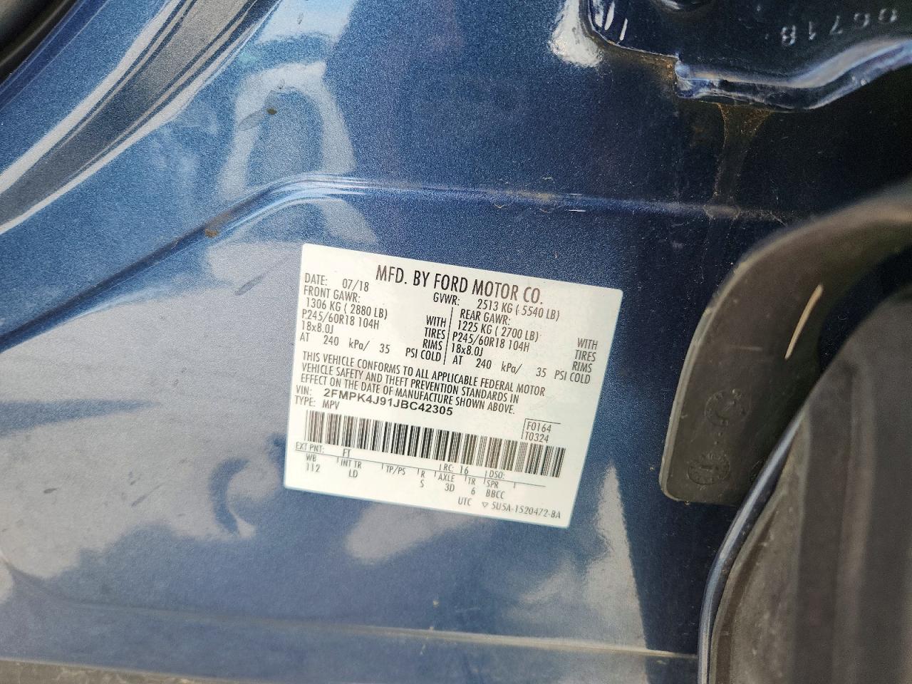 2018 FORD EDGE