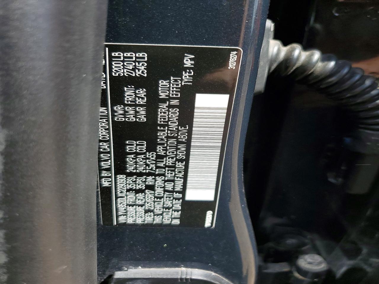 2012 VOLVO XC60