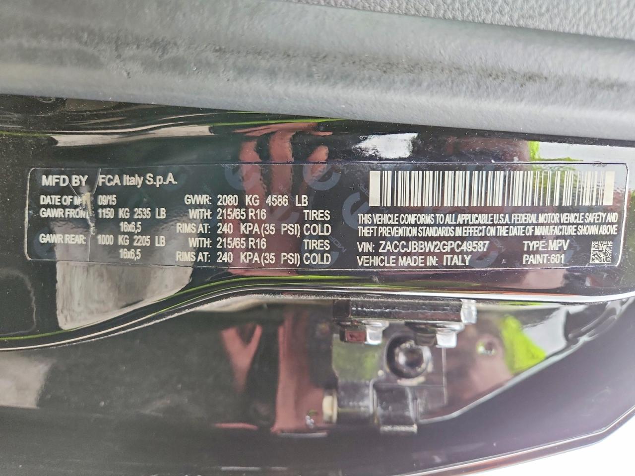 2016 JEEP RENEGADE