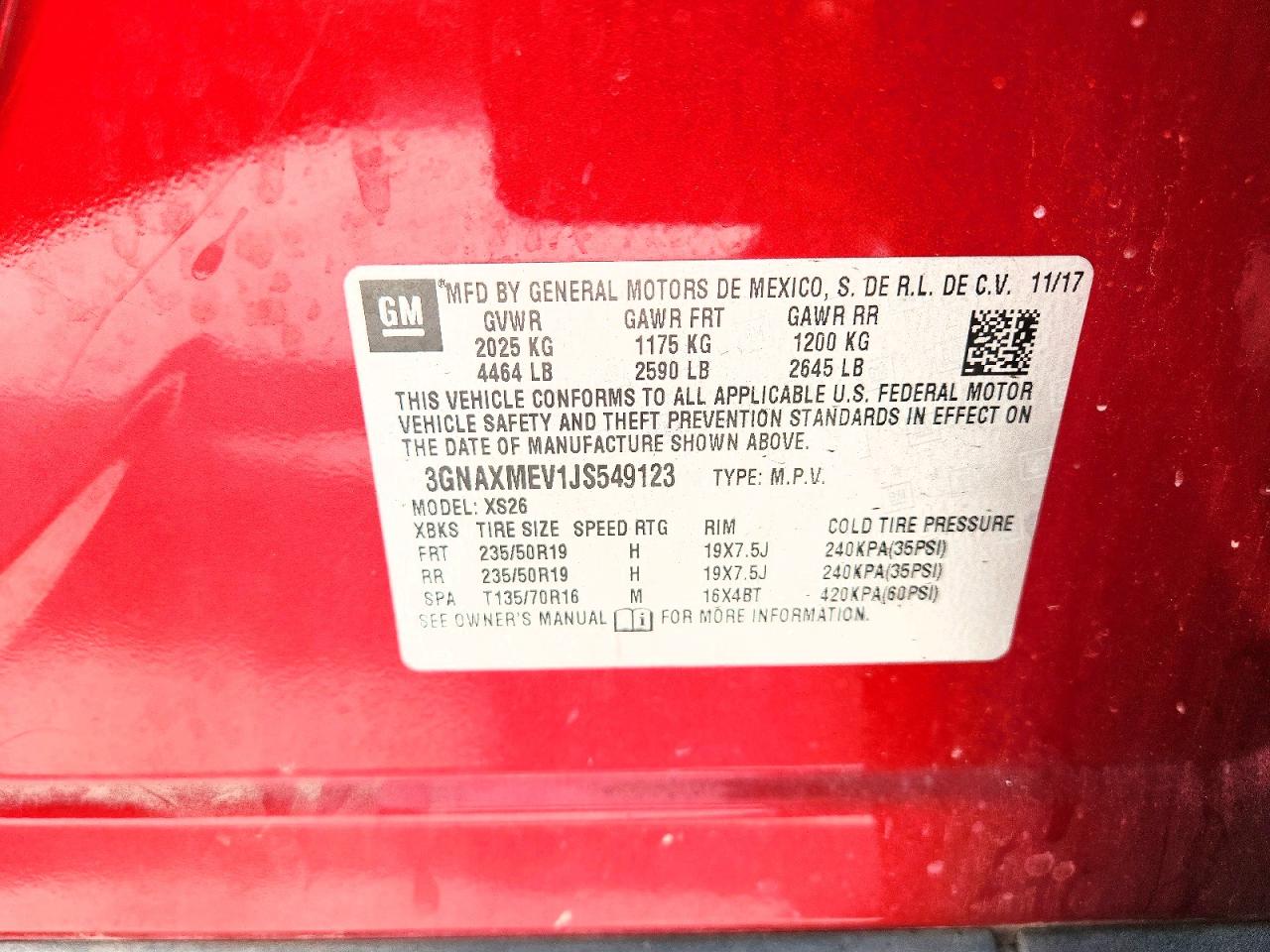 2018 CHEVROLET EQUINOX