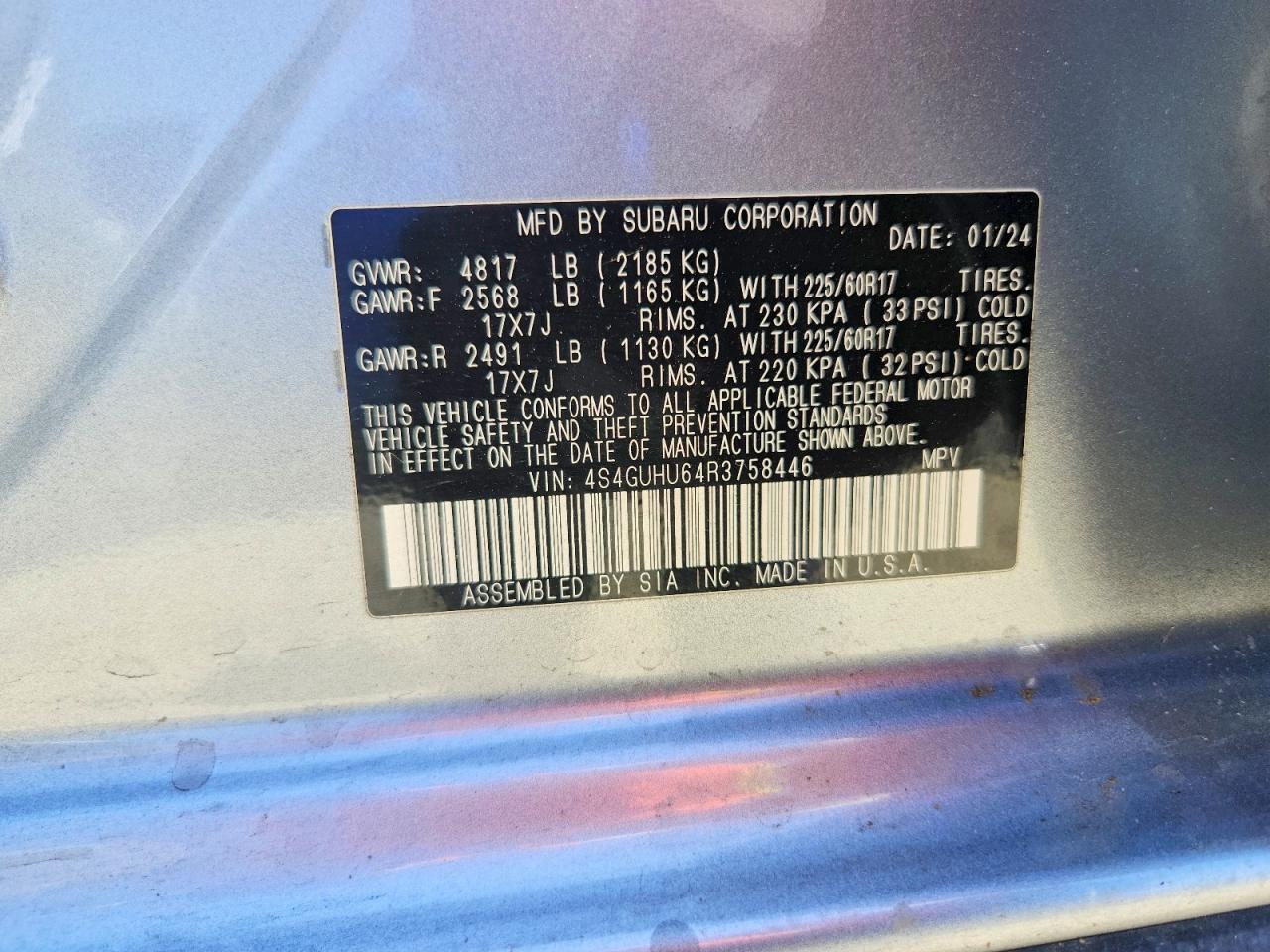 2024 SUBARU CROSSTREK