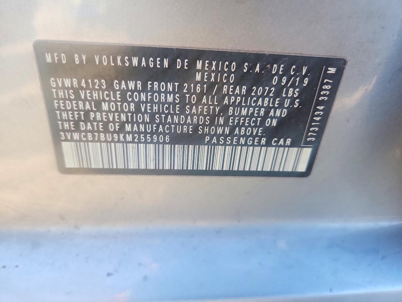 2019 VOLKSWAGEN JETTA