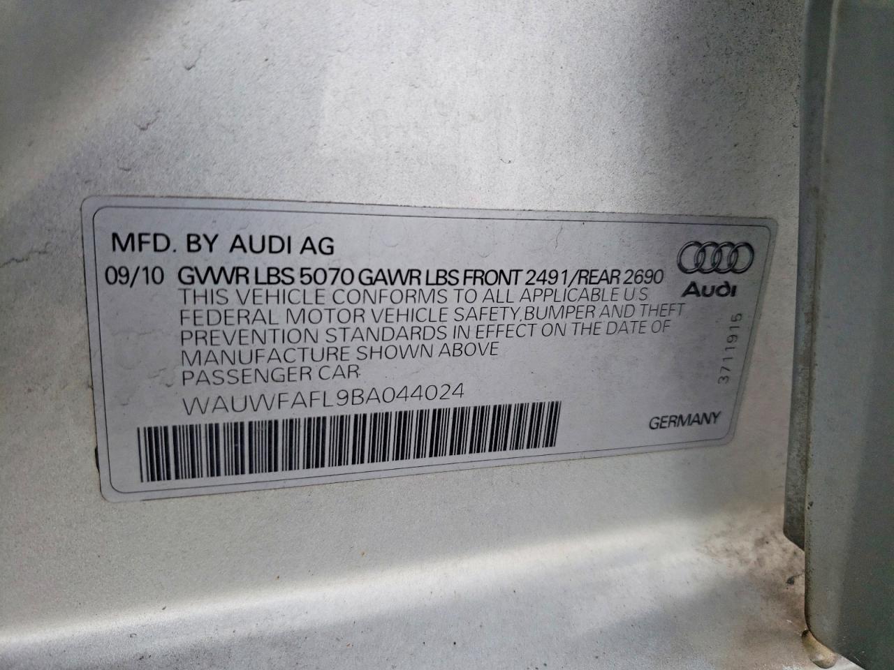2011 AUDI A4