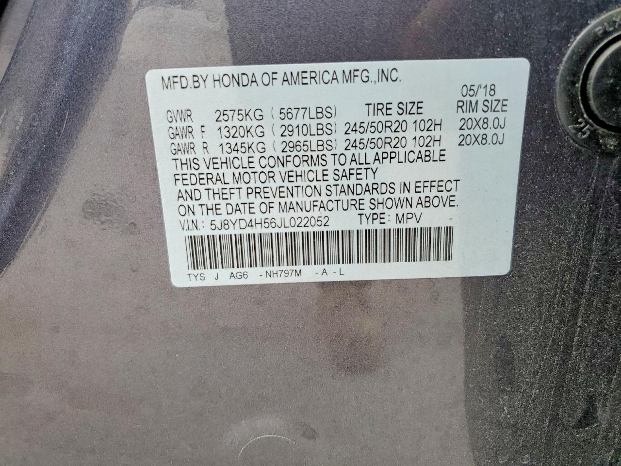 2018 ACURA MDX